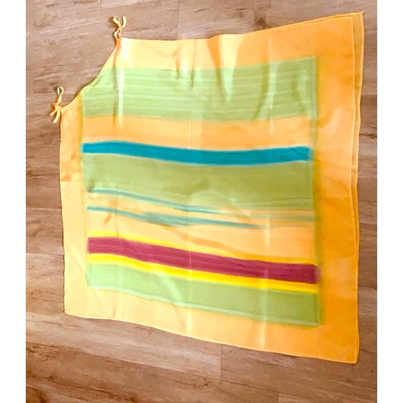 🆕 Handmade silk knee-lenght beach or casual dress / vintage / Martinique artist - Picture 8 of 10